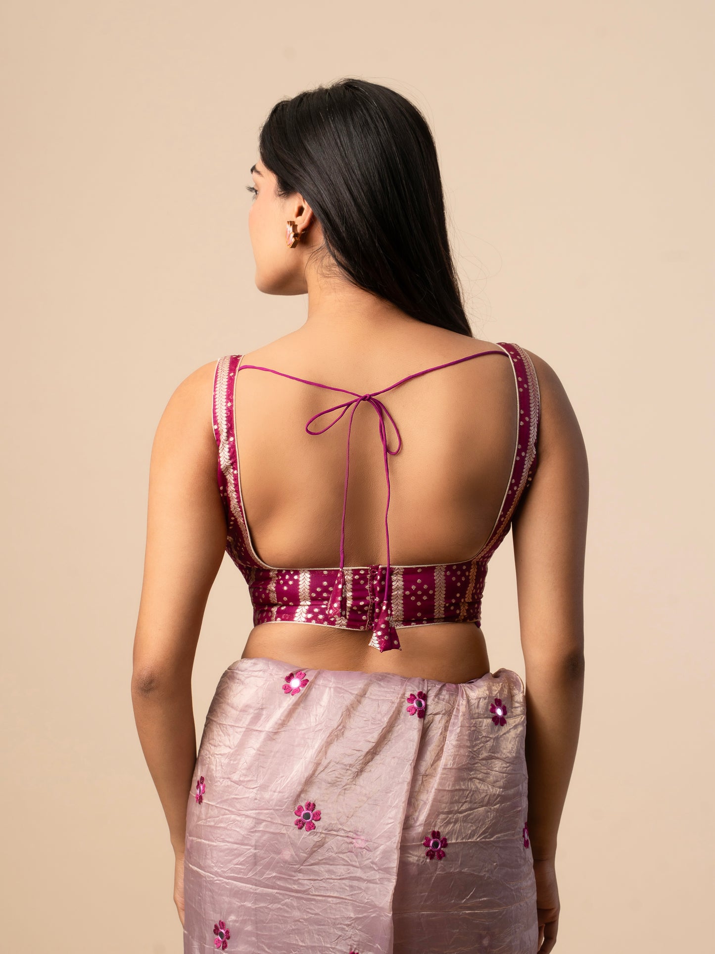 Royal Purple Banarasi Blouse