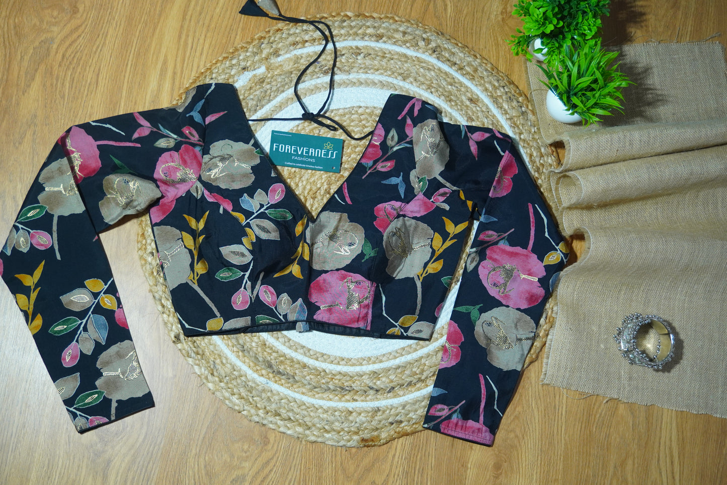 Floral Noir Blouse