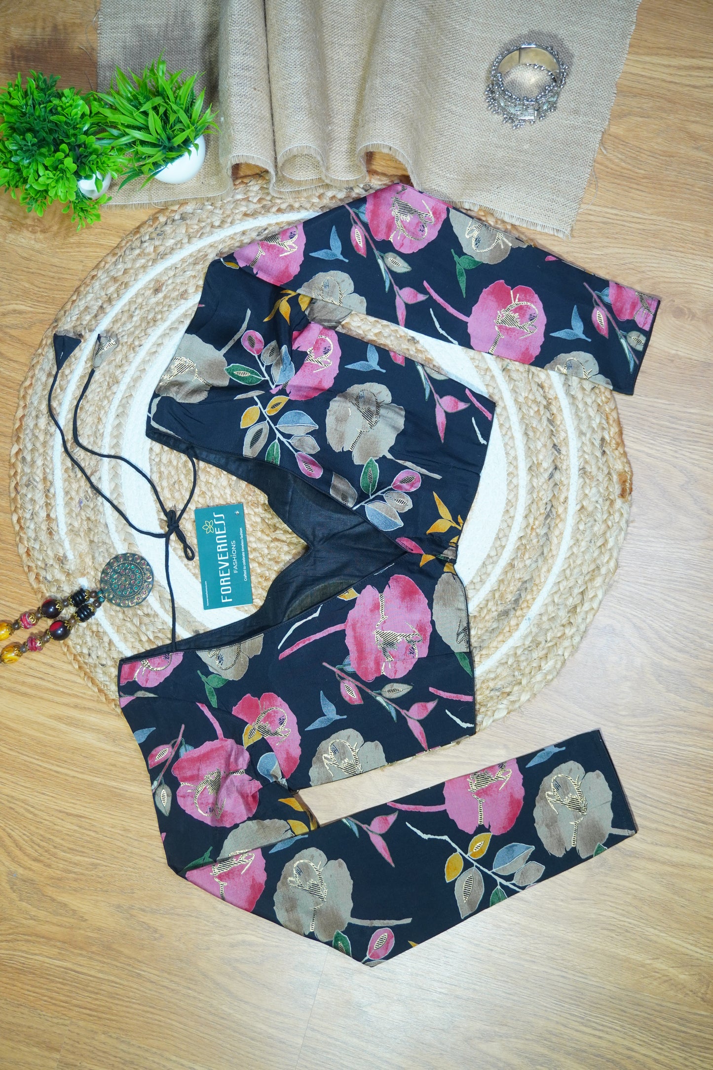 Floral Noir Blouse