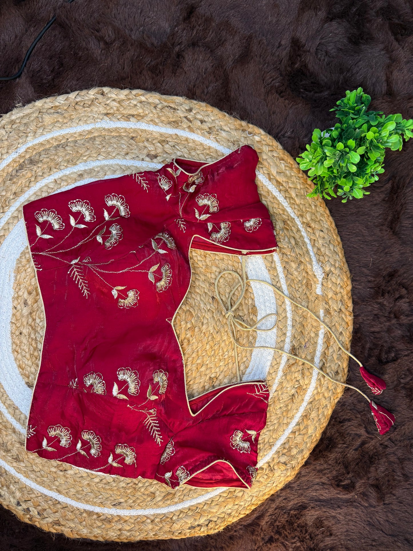 Heavy Jimmy Choo Blouse with Zari Work