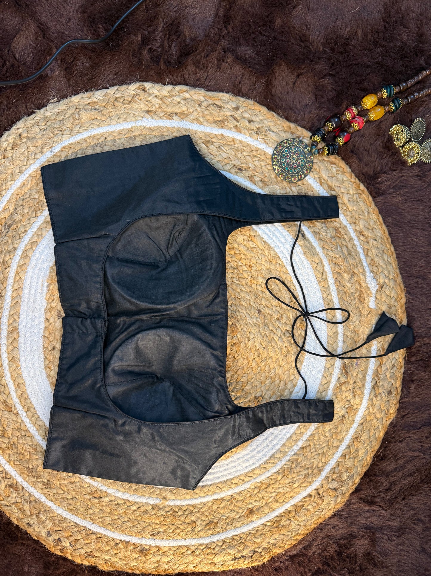 Art Silk Sleeveless Blouse