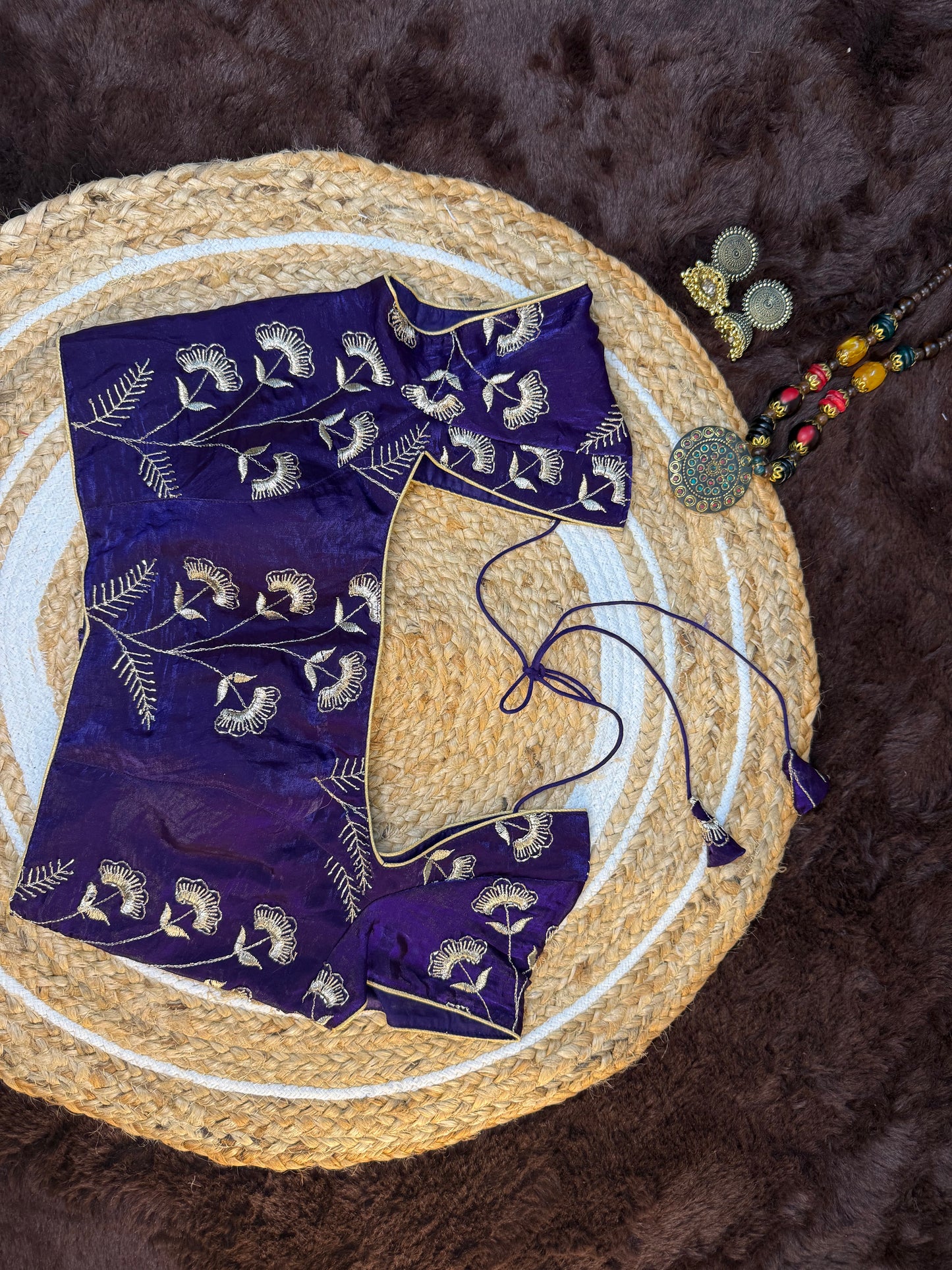 Heavy Jimmy Choo Blouse with Zari Work