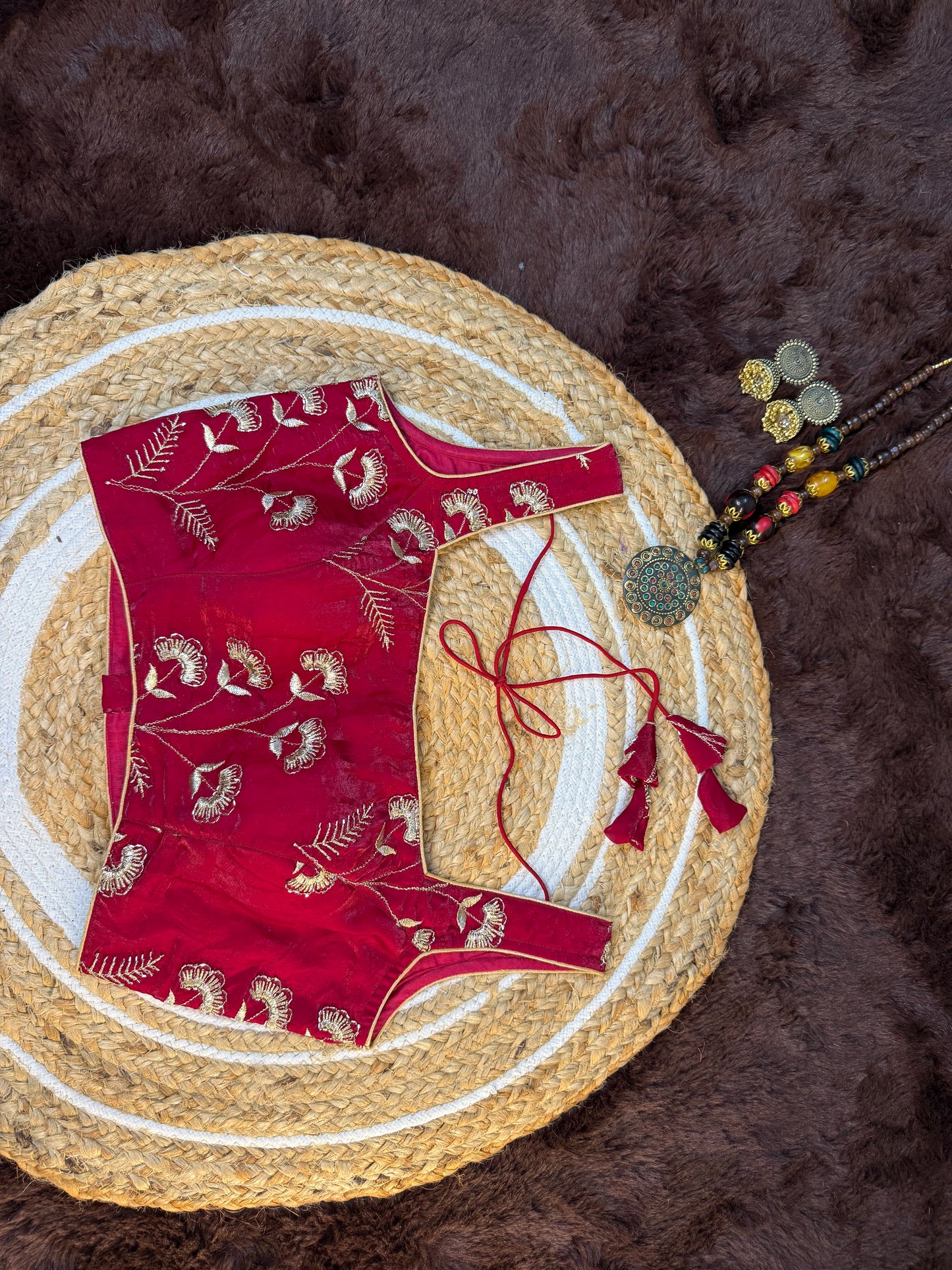 Heavy Jimmy Choo Blouse with Zari Work