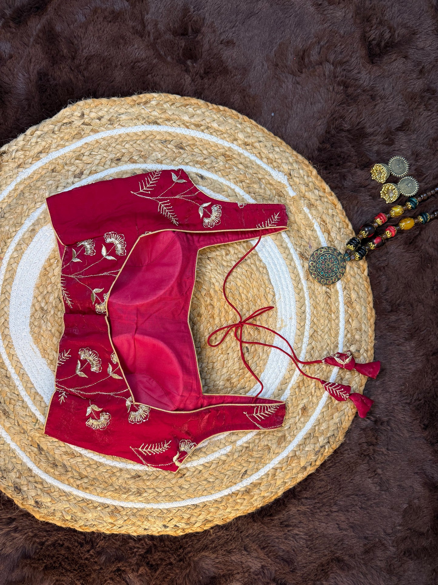 Heavy Jimmy Choo Blouse with Zari Work