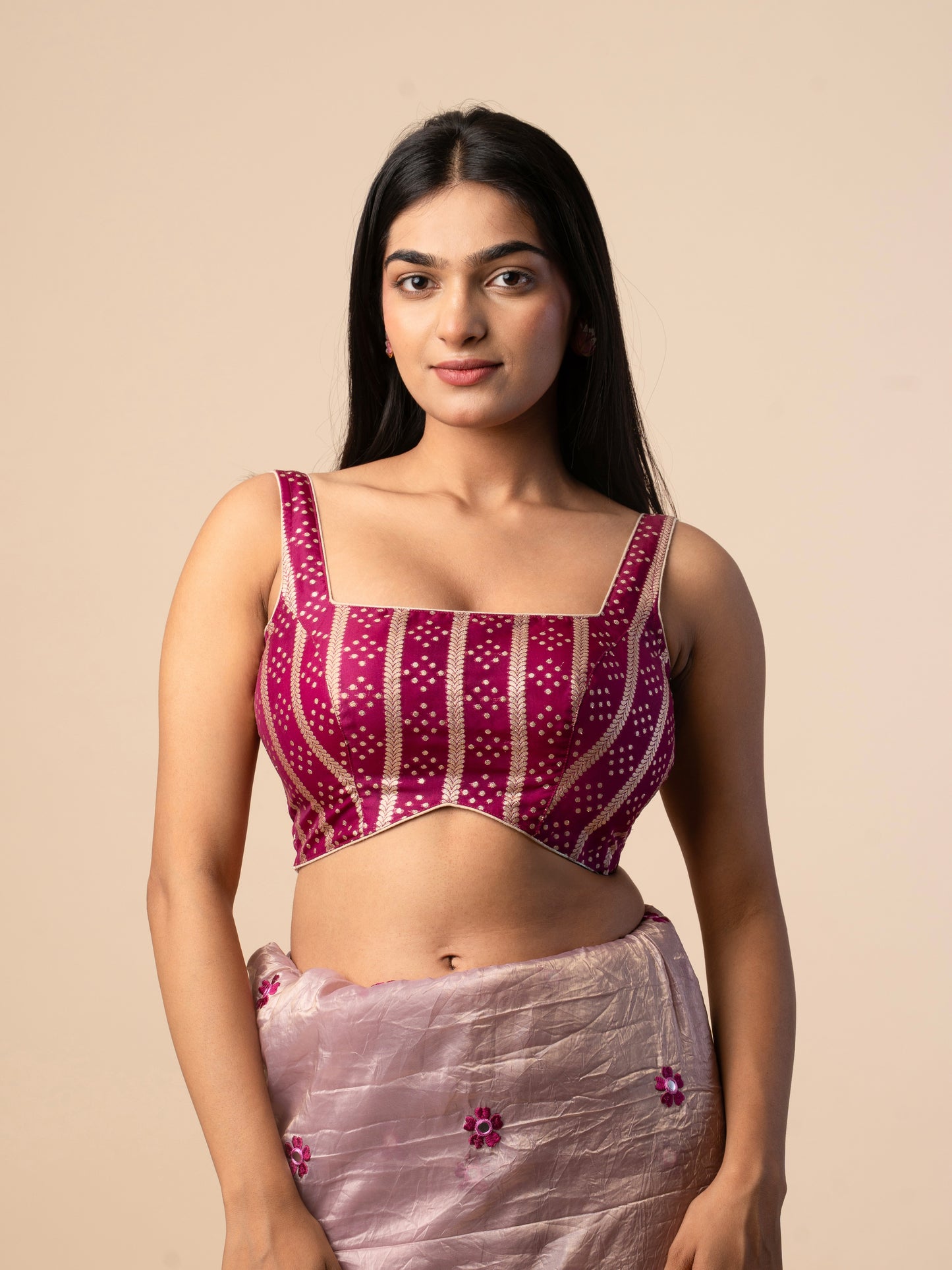 Royal Purple Banarasi Blouse